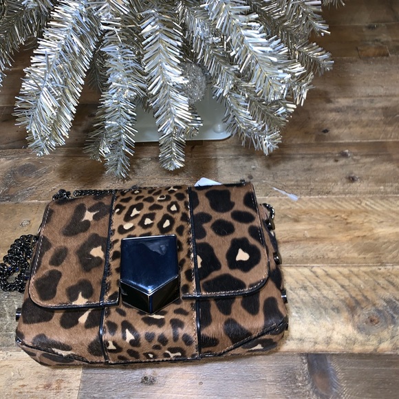 New Jimmy Choo Leopard Print Shoulder Bag - Picture 4 of 8